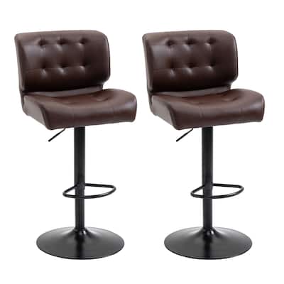 Bar Height Bar Stools Set Of 2 With Adjustable Seat