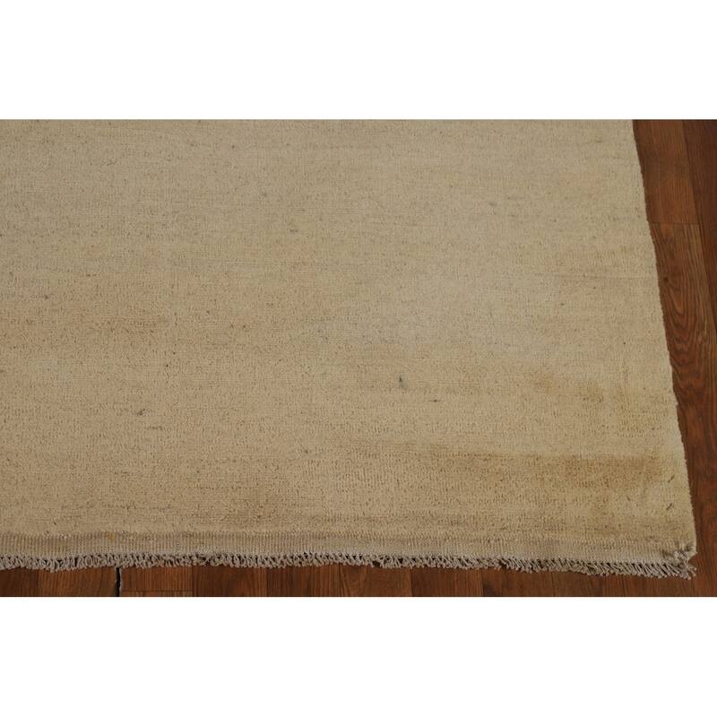 Contemporary Gabbeh Oriental Area Rug Hand-Knotted Wool Carpet - 6'0" x 8'10"