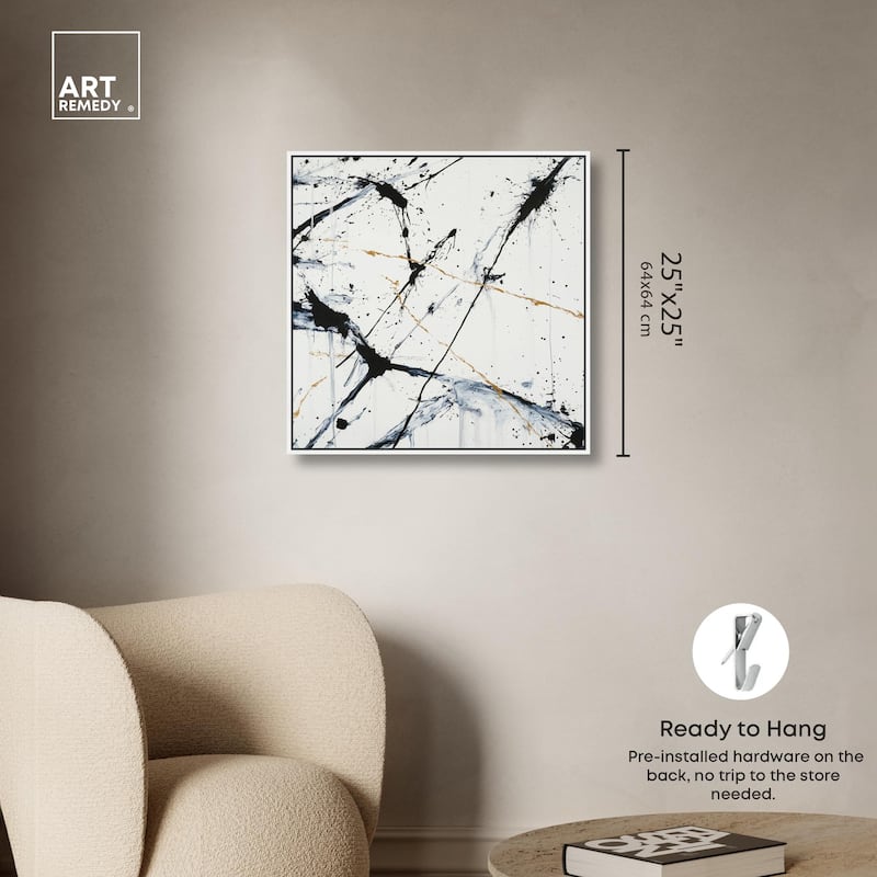 Splintered Impact I Canvas by Art Remedy