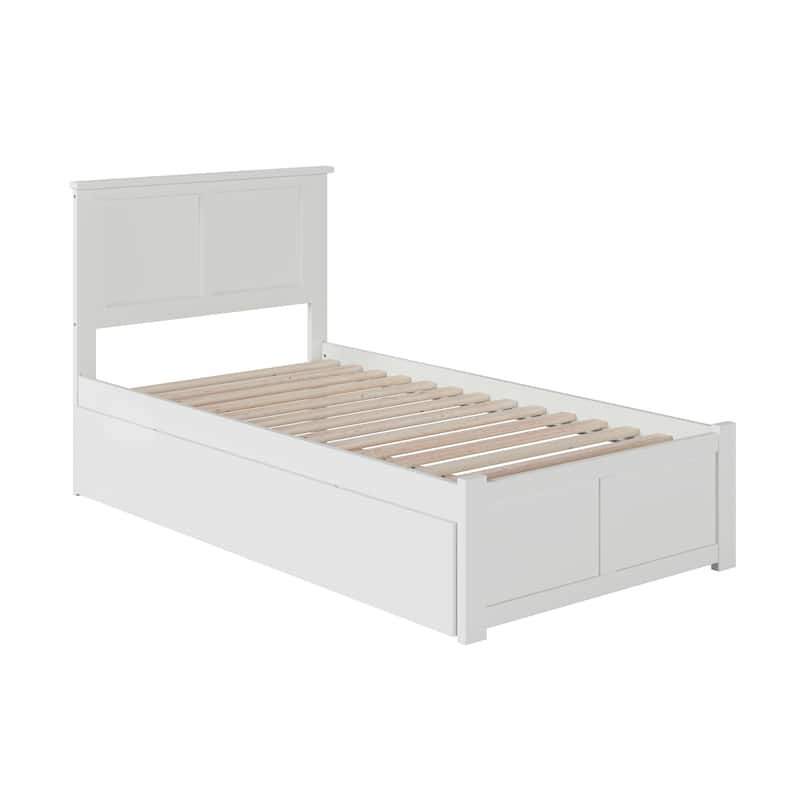 AFI Madison Platform Bed with Footboard & Twin XL Trundle