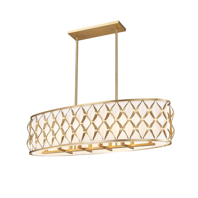 Harden 10 Light Linear Chandelier in Modern Gold - Modern Gold