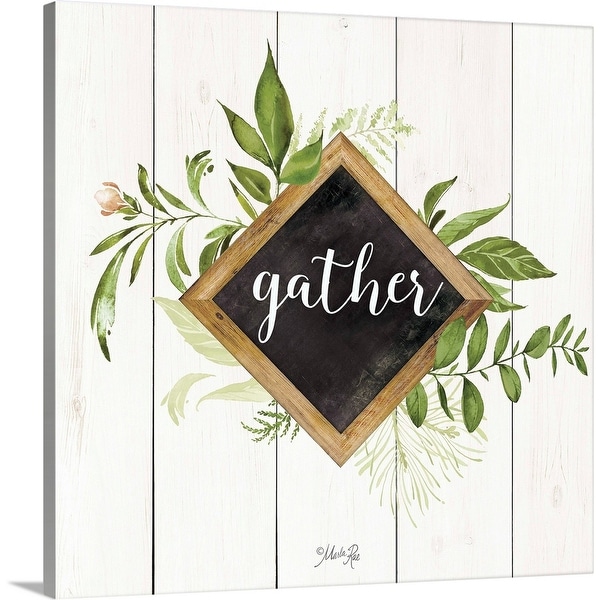 "Gather Greenery" Canvas Wall Art