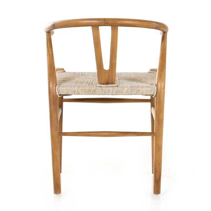 Haddock Dining Chair-Natural Teak - 21.5W x 22.5D x 31.5H