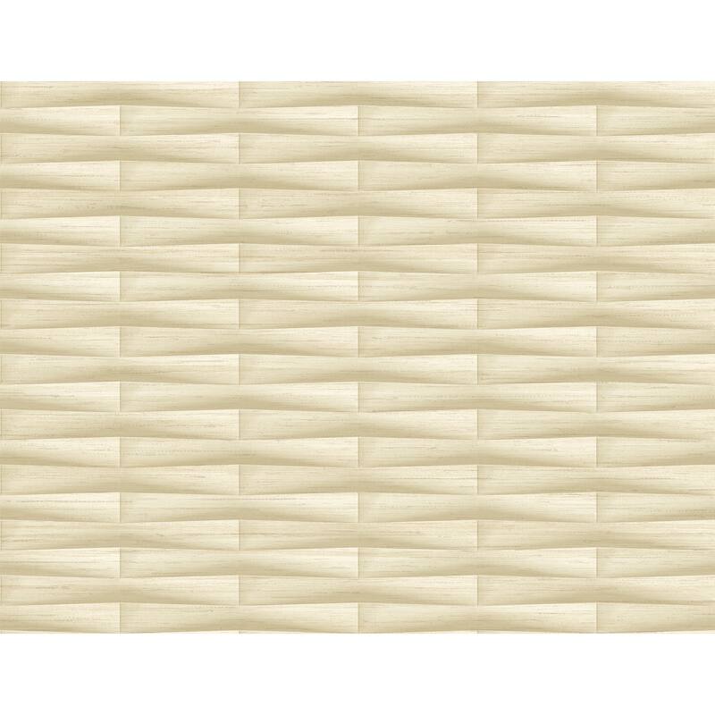 A-Street Prints Gator Wheat Geometric Stripe Wallpaper