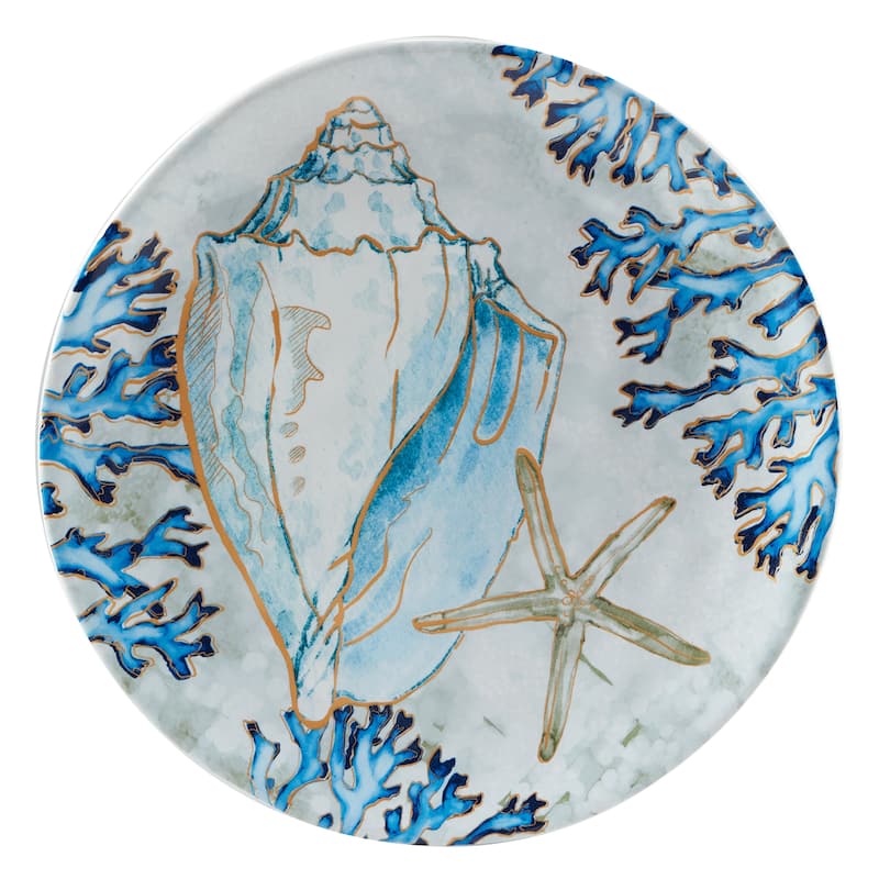 Certified International Playa Shells 8.5-inch Salad/Dessert Plates, Set of 4
