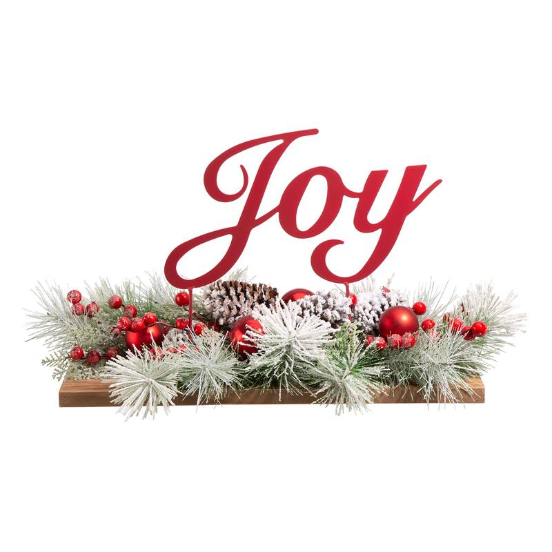 Glitzhome Thankful Metal Sign Floral Center Piece Fall Harvest Thanksgiving Table Decor
