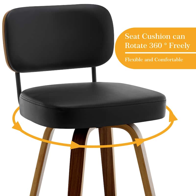 26"/29" Swivel Bar Stools/ Counter Stools with Bentwood Legs