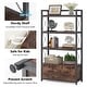 preview thumbnail 12 of 18, Lateral File Cabinet with Drawer and Bookshelves, Printer Stand Filing Cabinet Bookcase