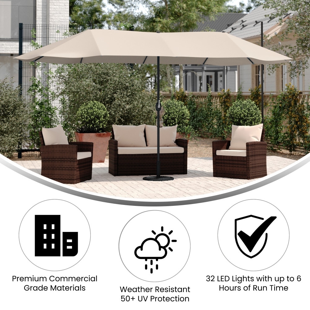 commercial patio sun umbrella Business & Pleasure Co. The 8.33FT Width of Umbrella Venture Series Patio Umbrella