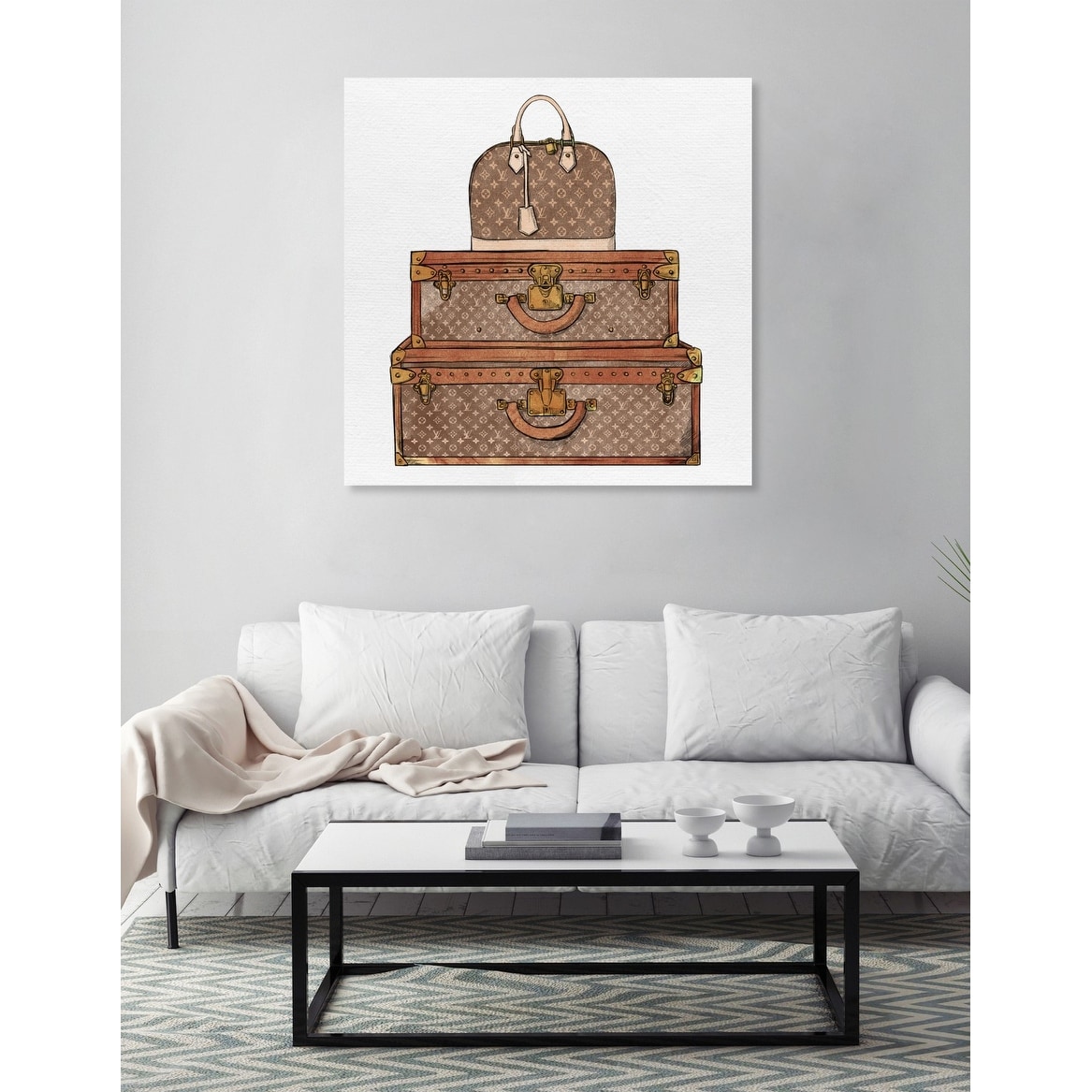 Oliver Gal The Royal Luggage Canvas Wall Art - #23H97