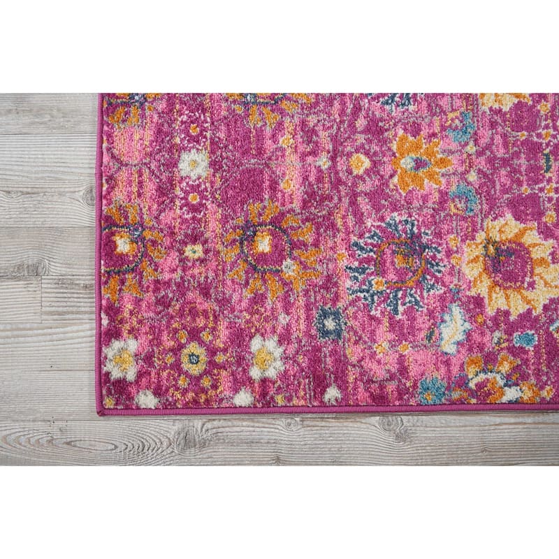 Nourison Passion Boho French Country Floral Area Rug.