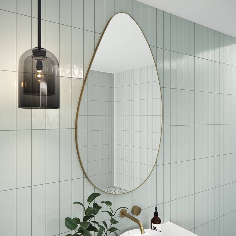 Starla 28 in. x 48 in. Pebble Mirror
