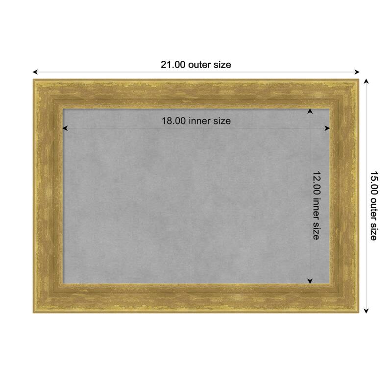 Amanti Art Angled Gold Framed Magnetic Board - Board Size 18x12