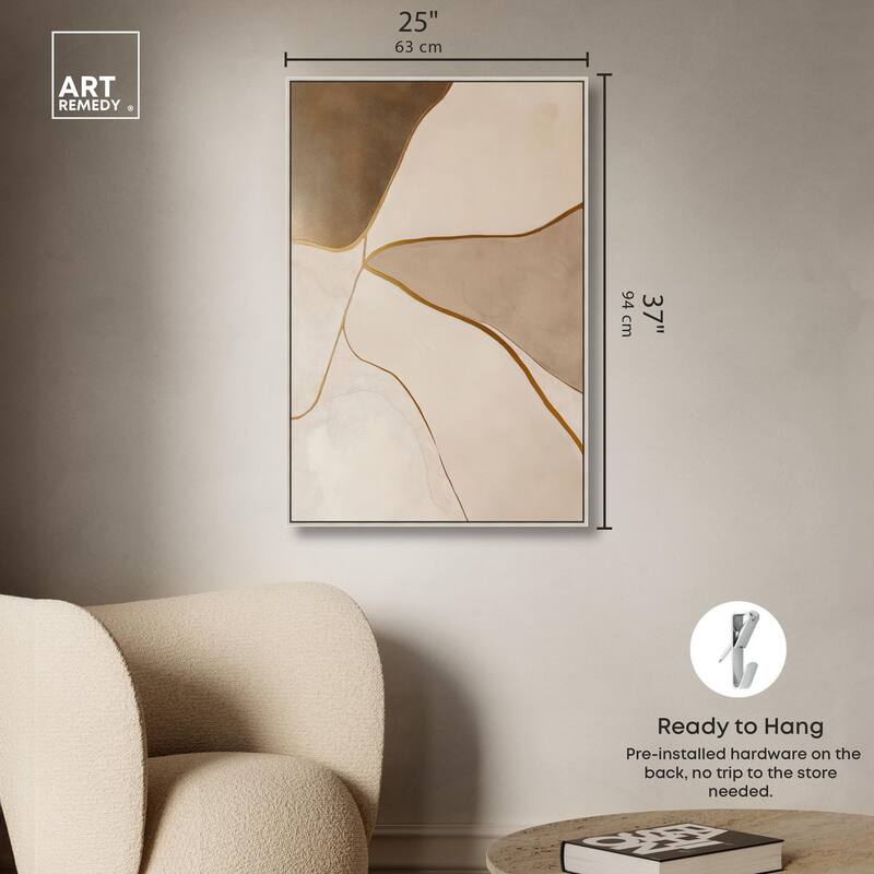 Taupe Terrain II Canvas by Art Remedy