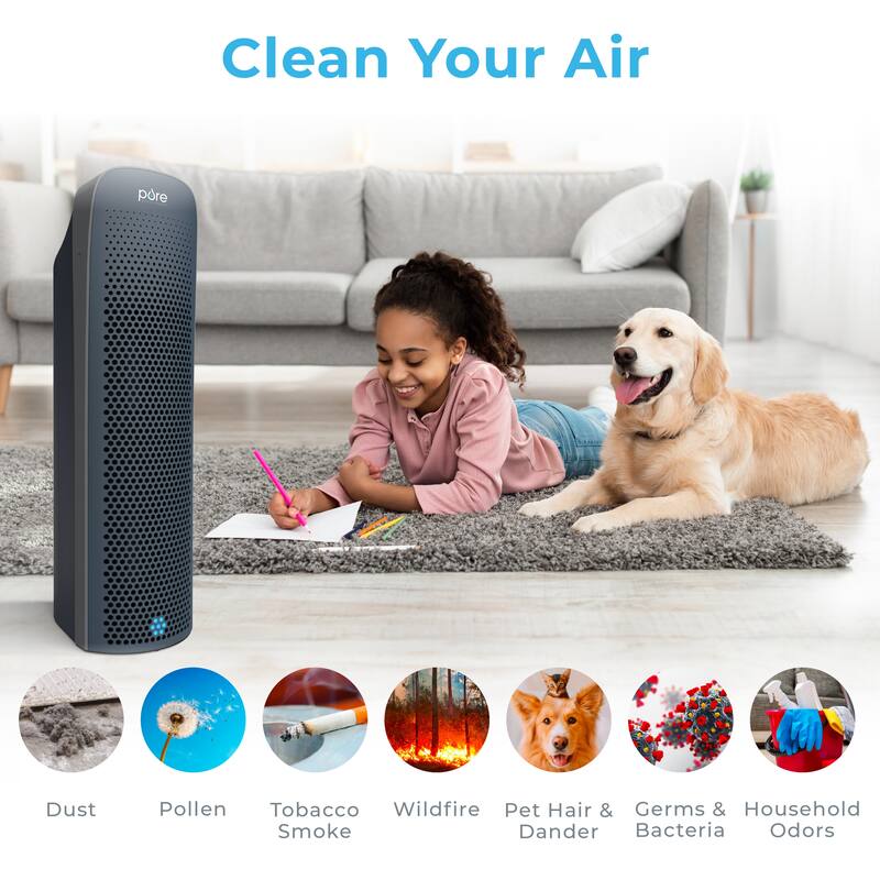 Pure Enrichment PureZone Elite 4in1 True HEPA Air Purifier Bed Bath