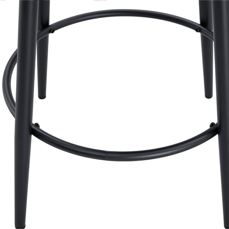 Roomfitters Ergonomic Bar Chairs with Breathable Cushions, High Legs 35.5'' Height, 2-Piece Set for Kitchen or Bar