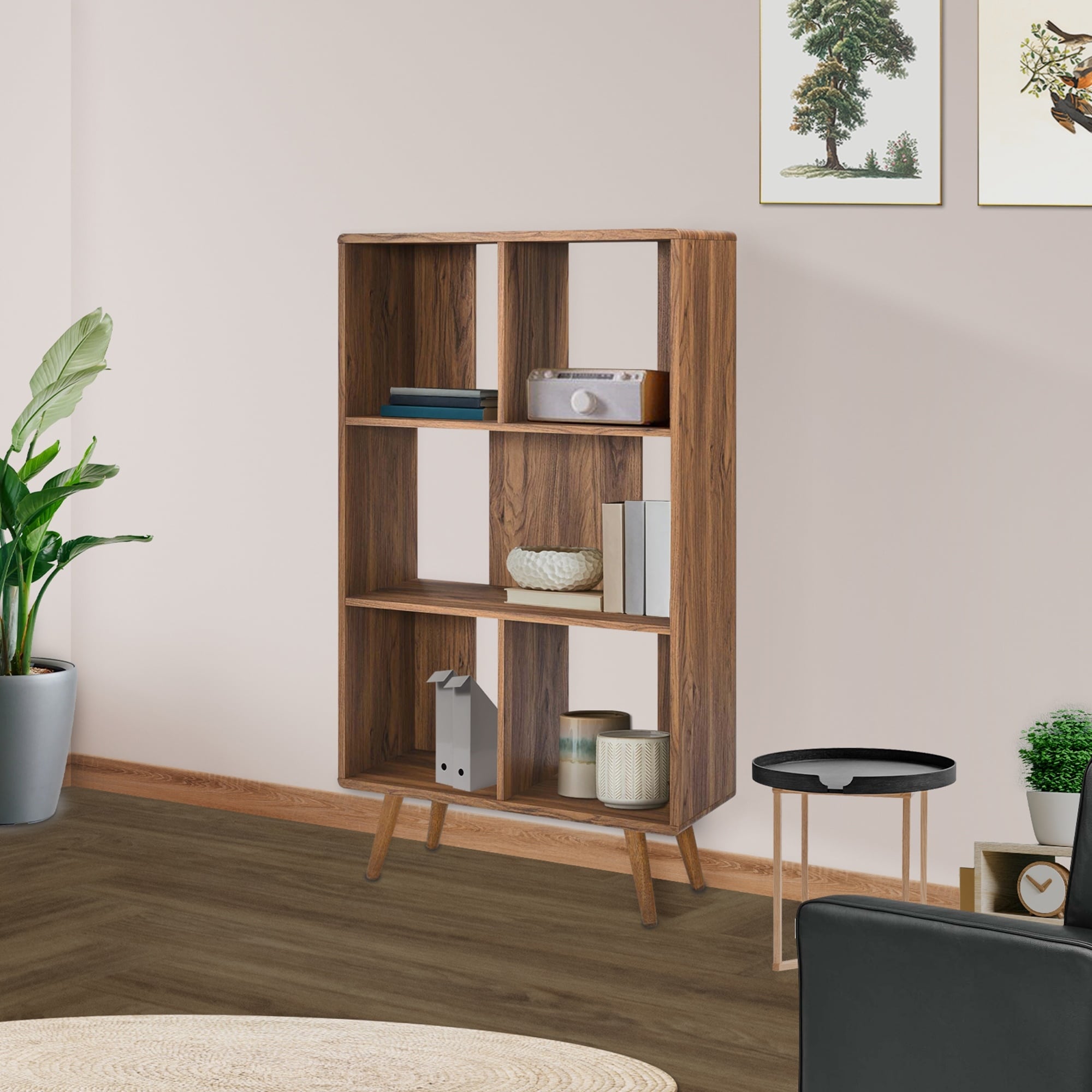Mid century outlet modern display shelves