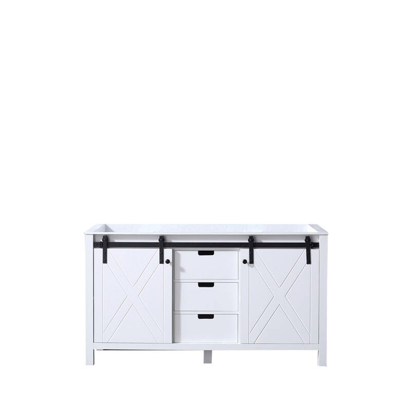 Marsyas 60 in W x 22 in D Brown Double Bath Vanity