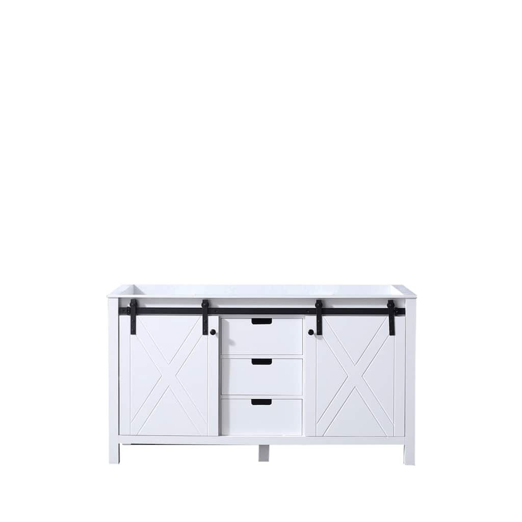 Marsyas 60 in W x 22 in D Brown Double Bath Vanity