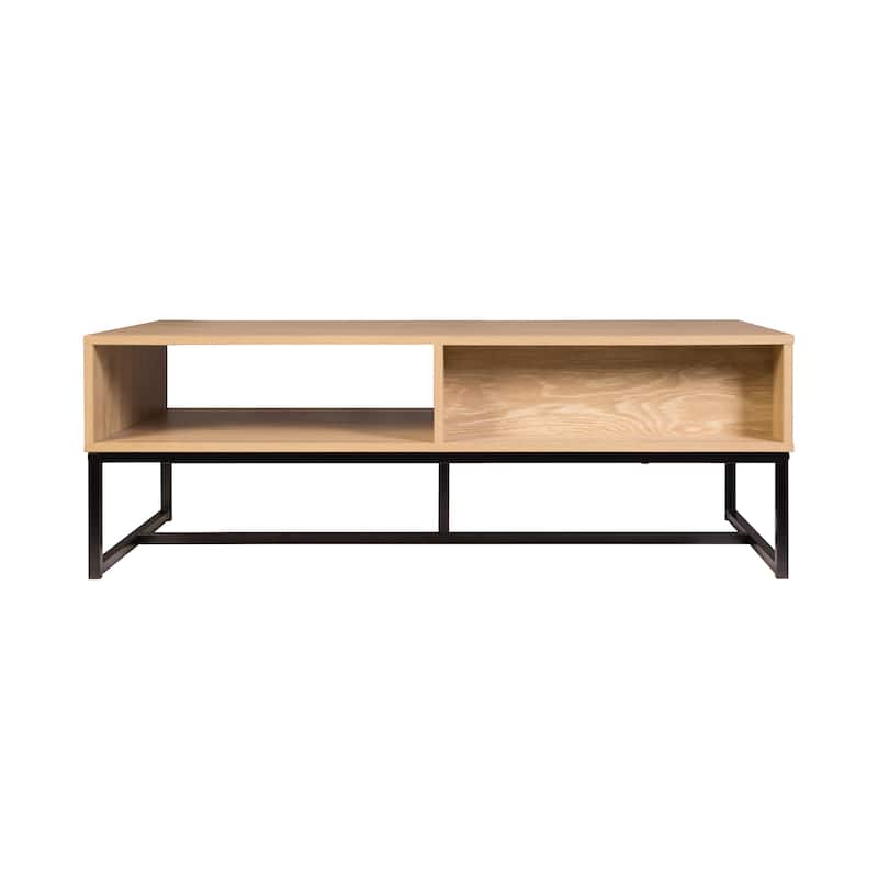 Cove Coastal Modern TV Stand with Storage Cubby