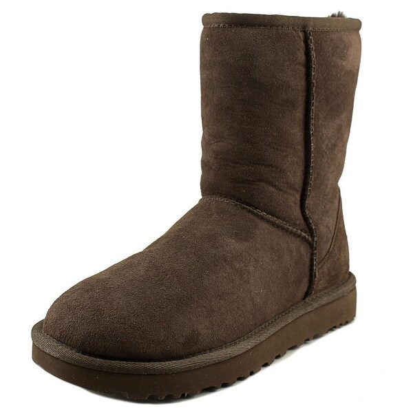 Ugg Australia Classic Short II Women Round Toe Suede Brown Snow Boot