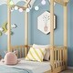 preview thumbnail 5 of 20, Twin Size House,Styled Roof Headboard Floor Bed with Semi-Fence Safety Rails and Sturdy Construction