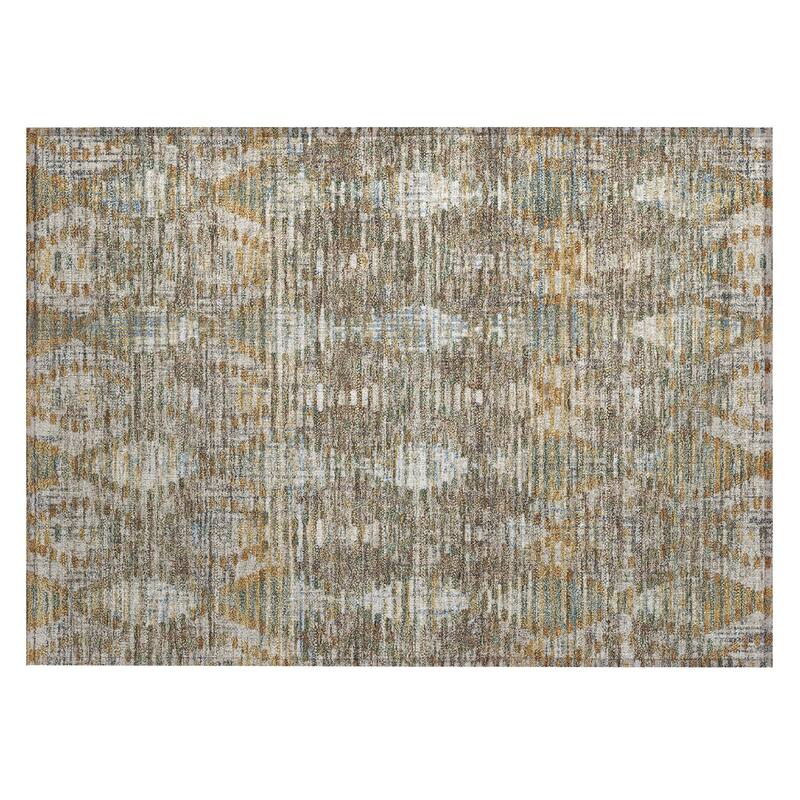 Machine Washable Indoor/ Outdoor Modern Ignacio Chantille Rug
