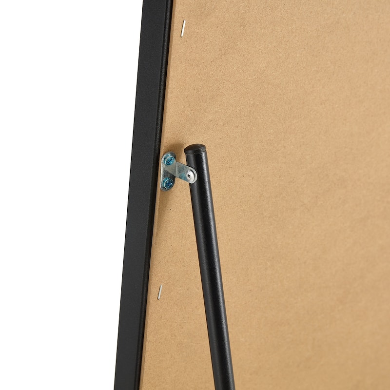 Roomfitters Full-Length Mirror with Black Solid Wood Frame, 71"x31.5" Floor Standing or Wall-Mounted Dressing Mirror