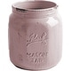 preview thumbnail 61 of 97, Palais Essentials Ceramic Utensil Crock Utensil Holder Mason Jar Antique Blush Pink 7.5" High