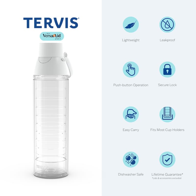 Tervis Serving It Up Volleyball Made in USA Double Walled Insulated Travel Tumbler, Classic - 24oz Venture Lite Water Bottle