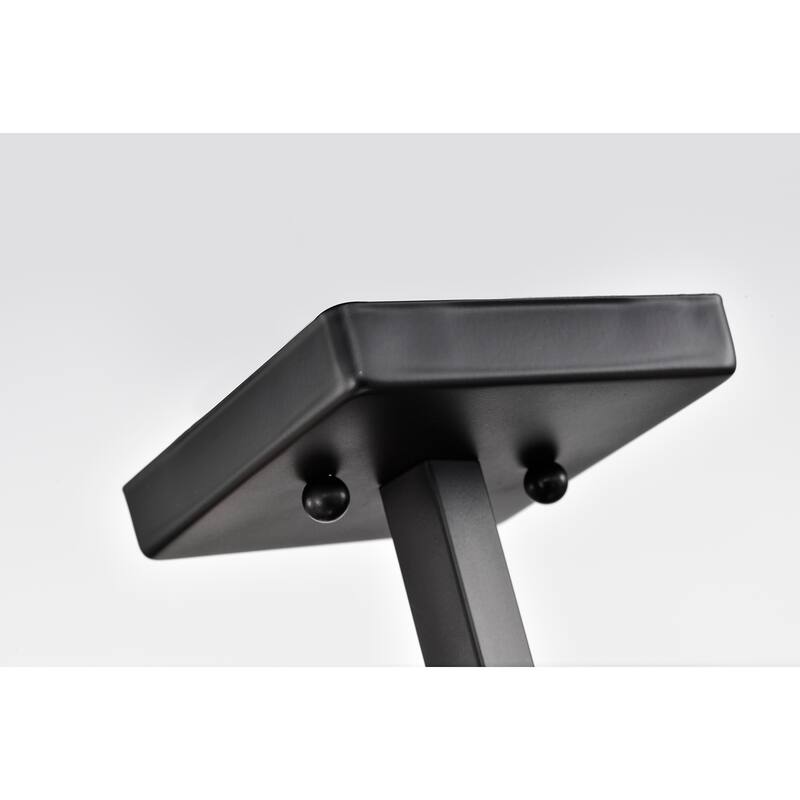Carly Matte Black 6-Light Frosted Glass Globe Semi-Flush Mount