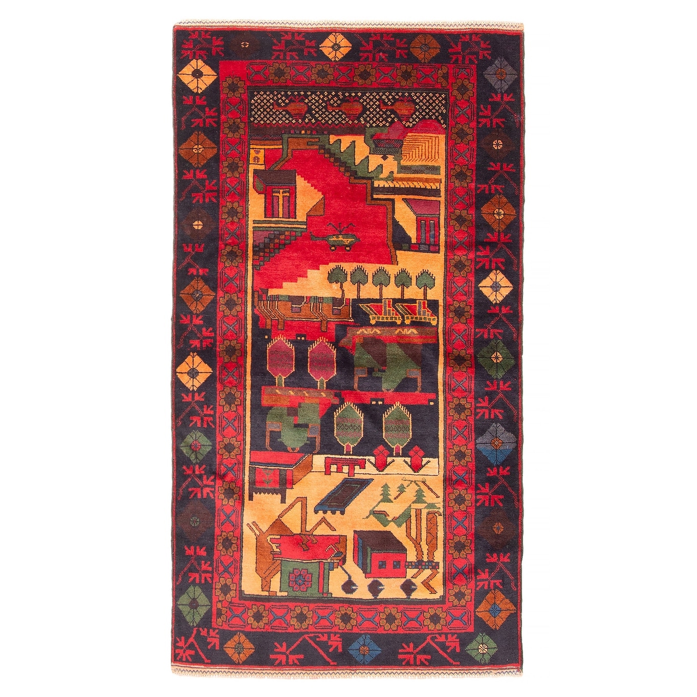 ECARPETGALLERY Hand-knotted Teimani Tan Wool Rug - 3'5 x 6'3