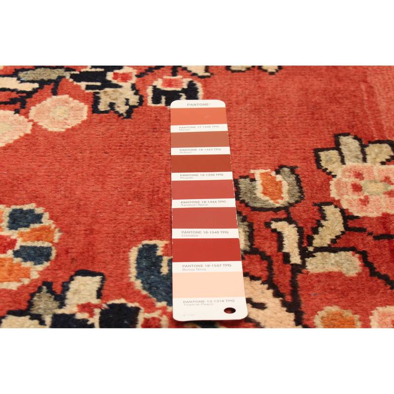 ECARPETGALLERY Hand-knotted Andelz Red Wool Rug - 4'6 x 7'1