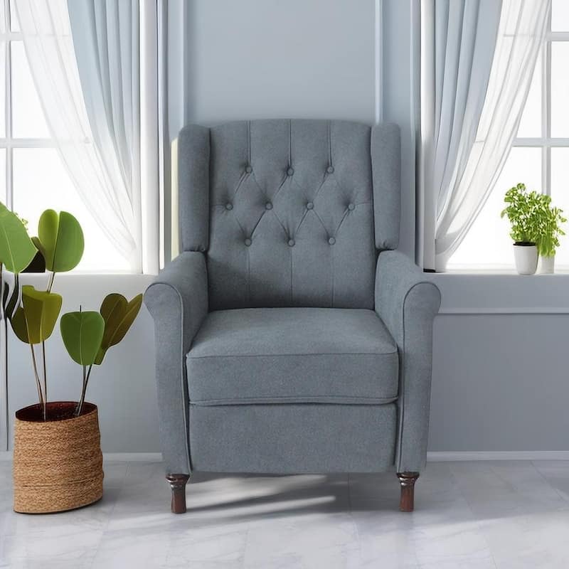 PU Push‑Back Recliner Sofa Chair with Cushion & Ergonomic Design