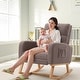 preview thumbnail 66 of 105, HOMYKA Rocking Chair for Nursery with Footrest