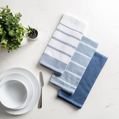 Fabstyles Fouta Cotton Set of 3 Kitchen Towel