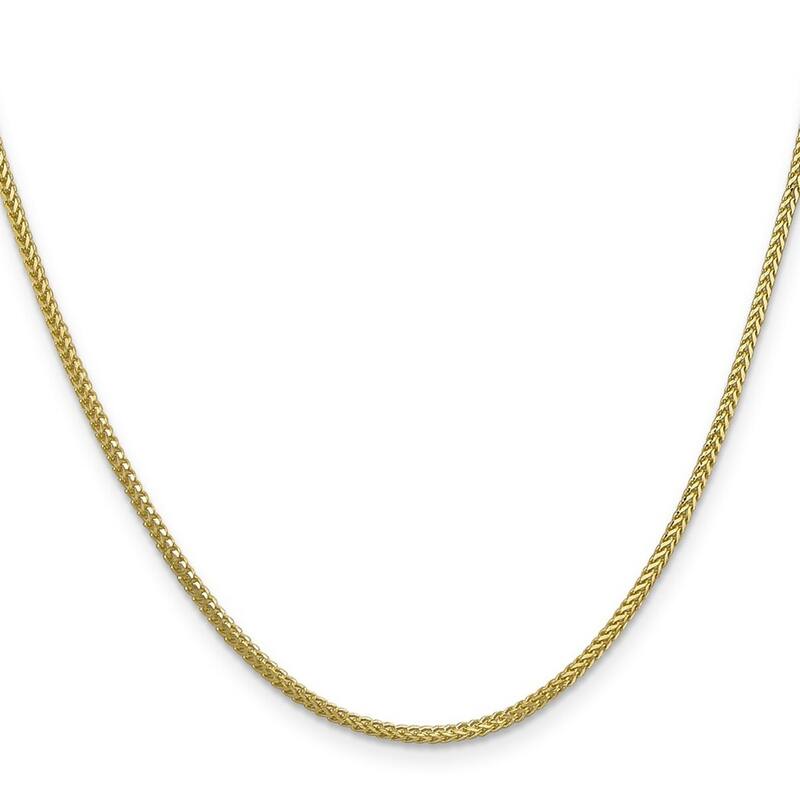 Curata 10k Yellow Gold 1.35mm Franco Chain Necklace (Lobster) Options: 16 18 20