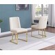 preview thumbnail 8 of 18, Best Quality Furniture Boucle 2pc Chairs Chrome Legs