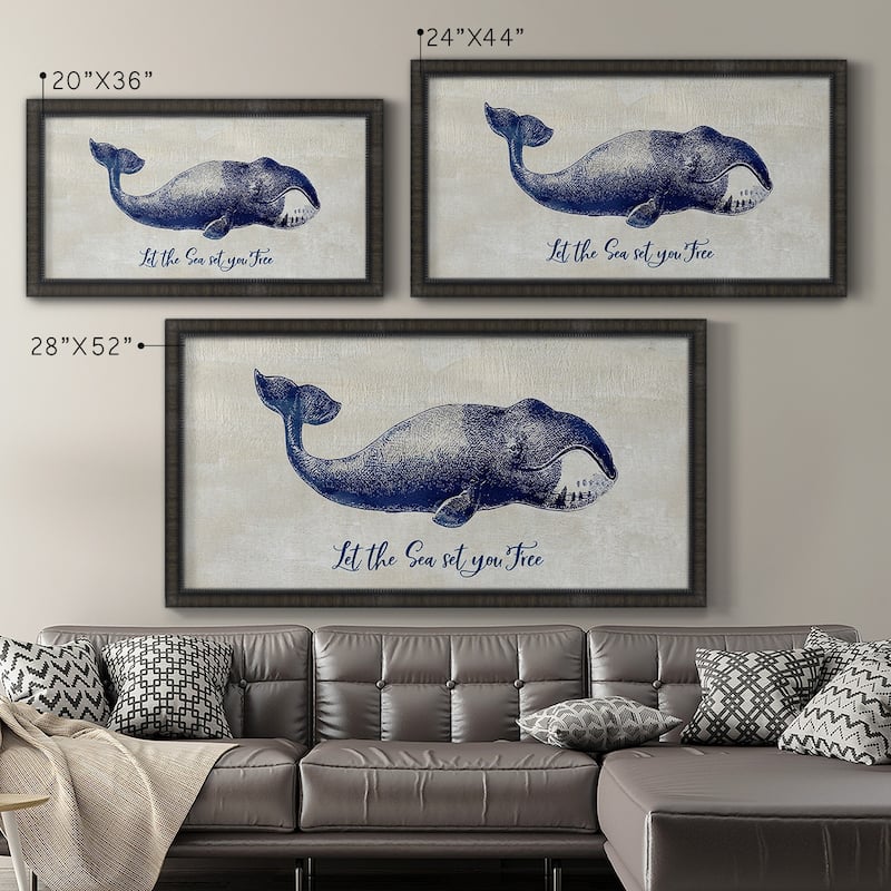 Let The Sea Set You Free Premium Framed Canvas- Ready to Hang
