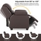 preview thumbnail 7 of 10, Deluxe Padded Kids Sofa Armchair Recliner Headrest Children w/ Storage - Single
