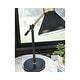 preview thumbnail 2 of 1, Signature Design by Ashley Garville Black and Brass-tone Metal Table Lamp - 19"W x 7"D x 19"H