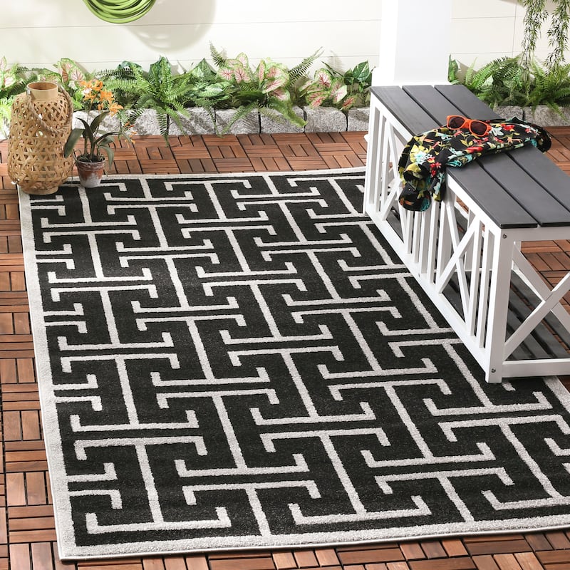 SAFAVIEH Amherst Rola Modern Rug - 4' x 6' - Anthracite/Light Grey