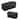 Simplify 2 Pack Cable Organizer Boxes in Black - 12.6' x 5.35" x 4.33" ; 9" x 4.3" x 4.6"