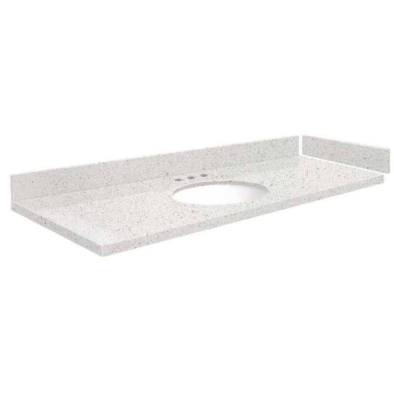 Transolid VT57.75x22-1OU-8 Silestone 58" Quartz Vanity Top with