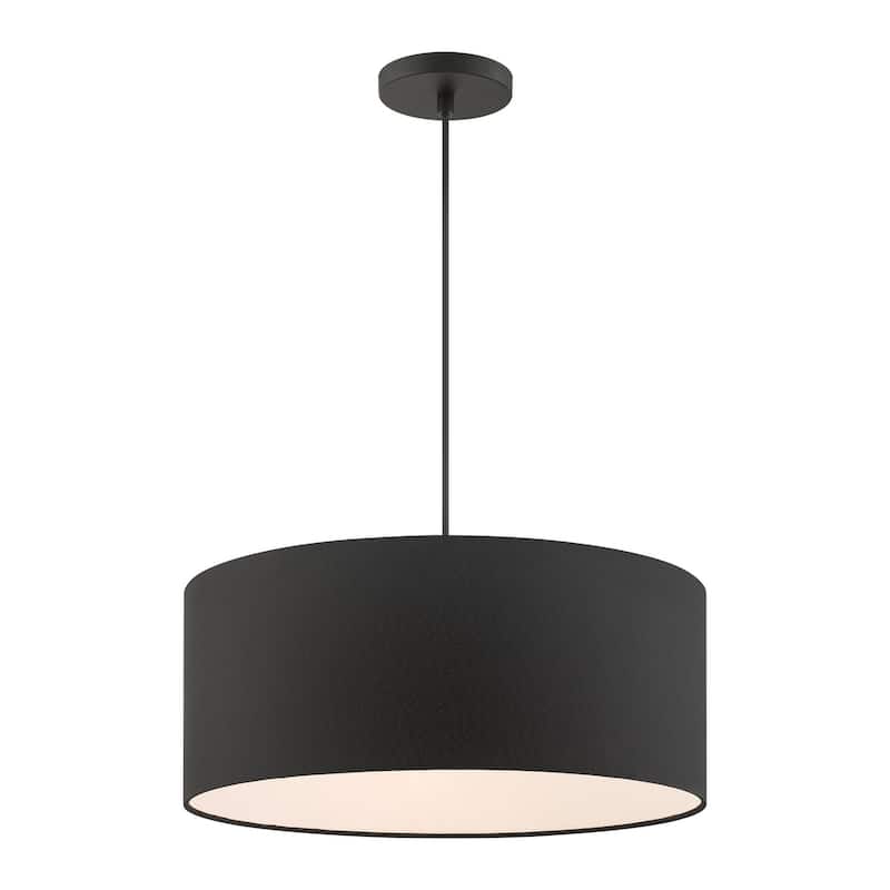 Livex Lighting Bainbridge 3 Light 18" Wide Drum Chandelier