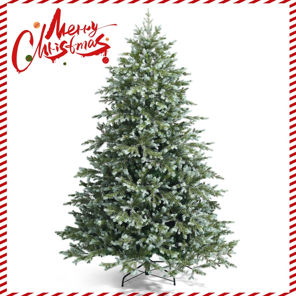 7 FT Artificial Christmas Tree Unlit Hinged Xmas Spruce Tree