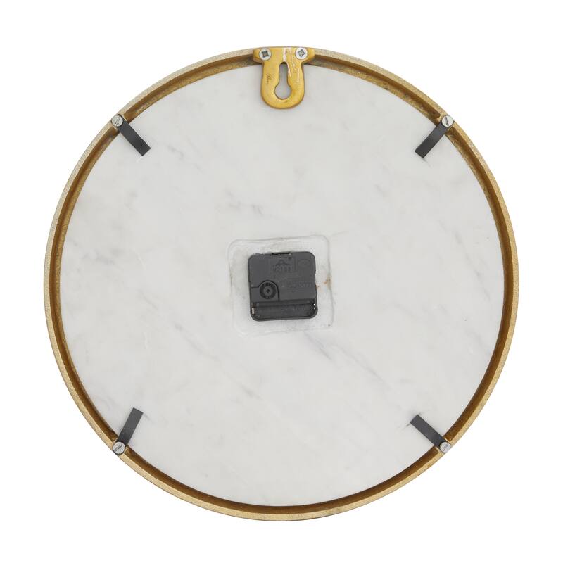 CosmoLiving by Cosmopolitan Marble Glam Wall Clock