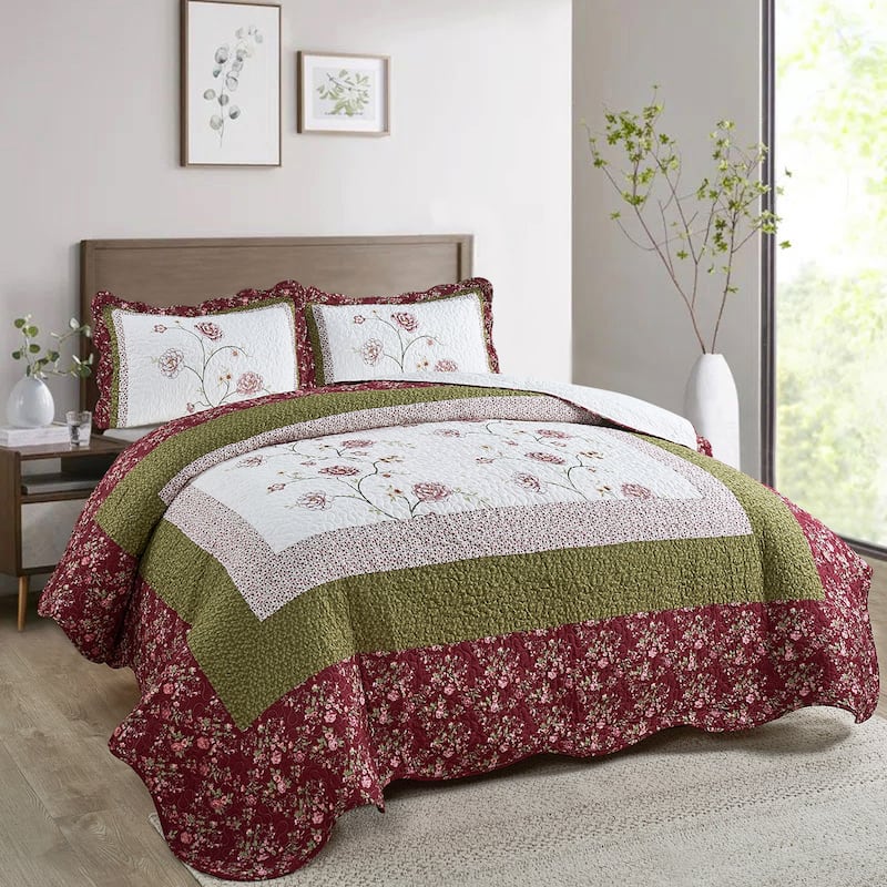 Serenta Dorset 3 Piece Bedspread Quilts Set