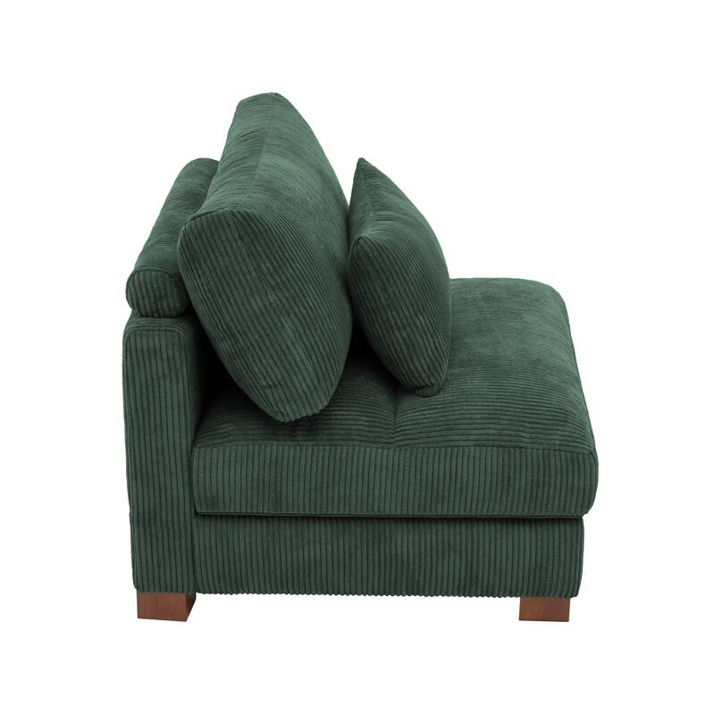 Modern Upholstered Armless Chair Accent Chair