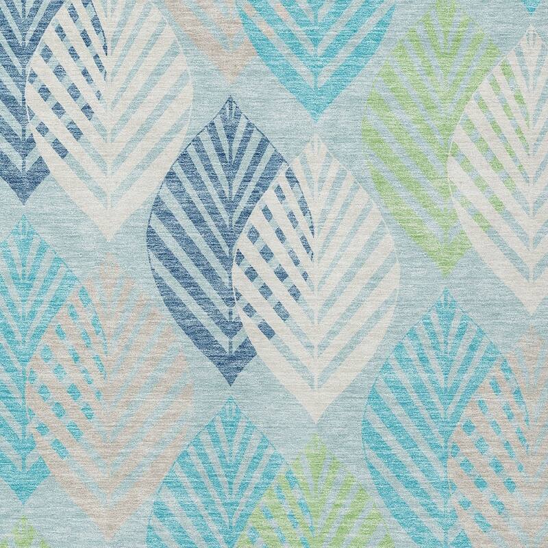 HomeRoots Floral Transitional Rectangle Outdoor Rug